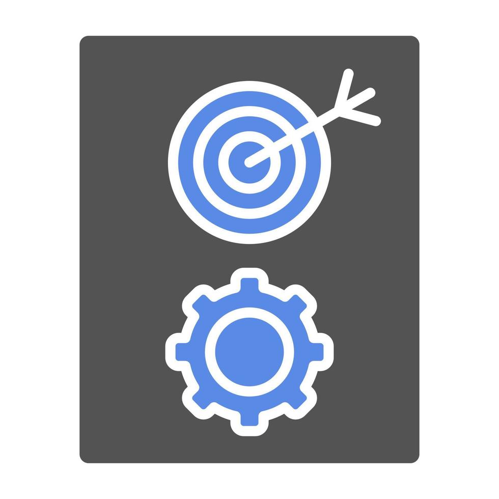 Goals Management Vector Icon Style