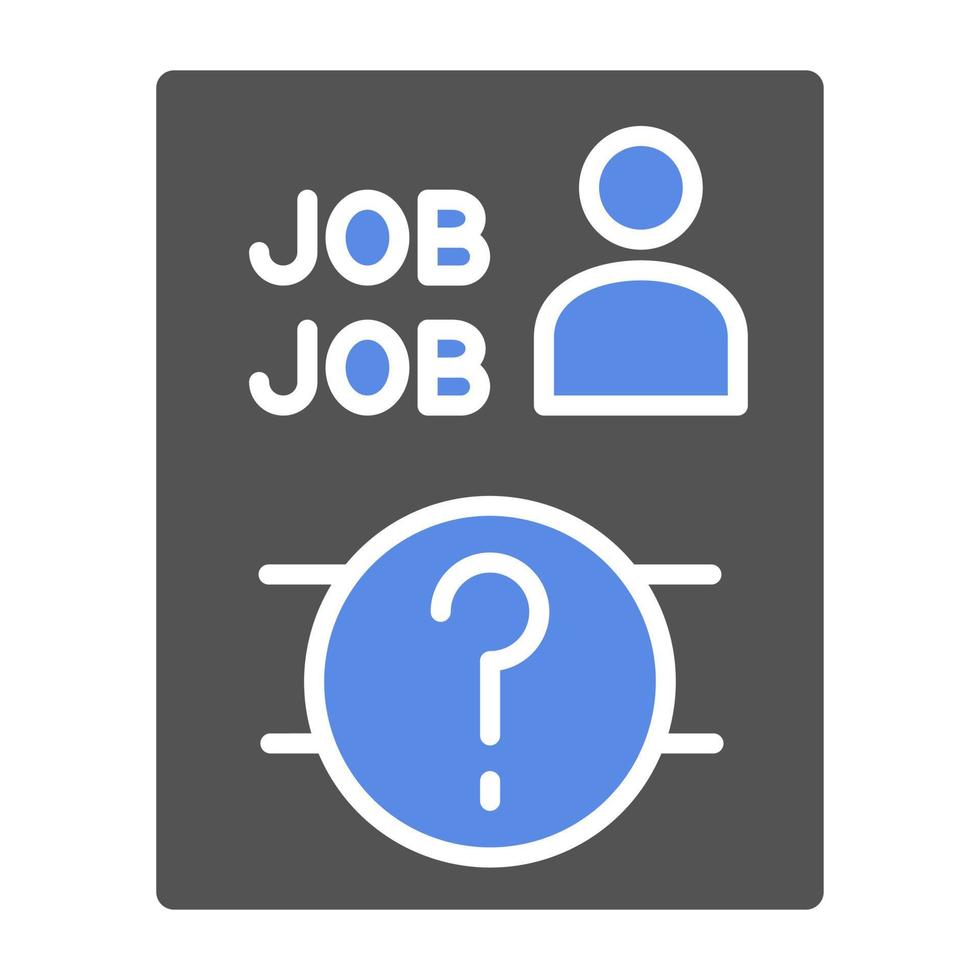 Job Vacancy Vector Icon Style