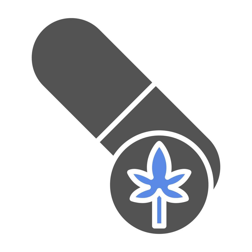 Cbd Capsules Vector Icon Style