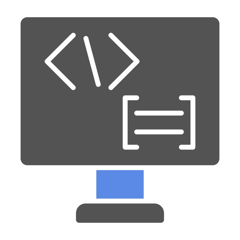 Coding Language Vector Icon Style