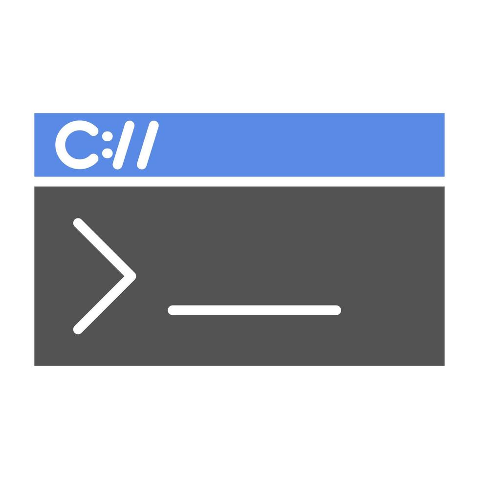 Console Command Line Vector Icon Style