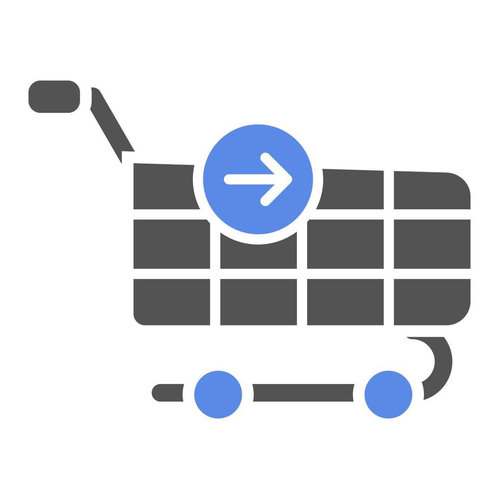 Continue Shopping Vector Icon Style