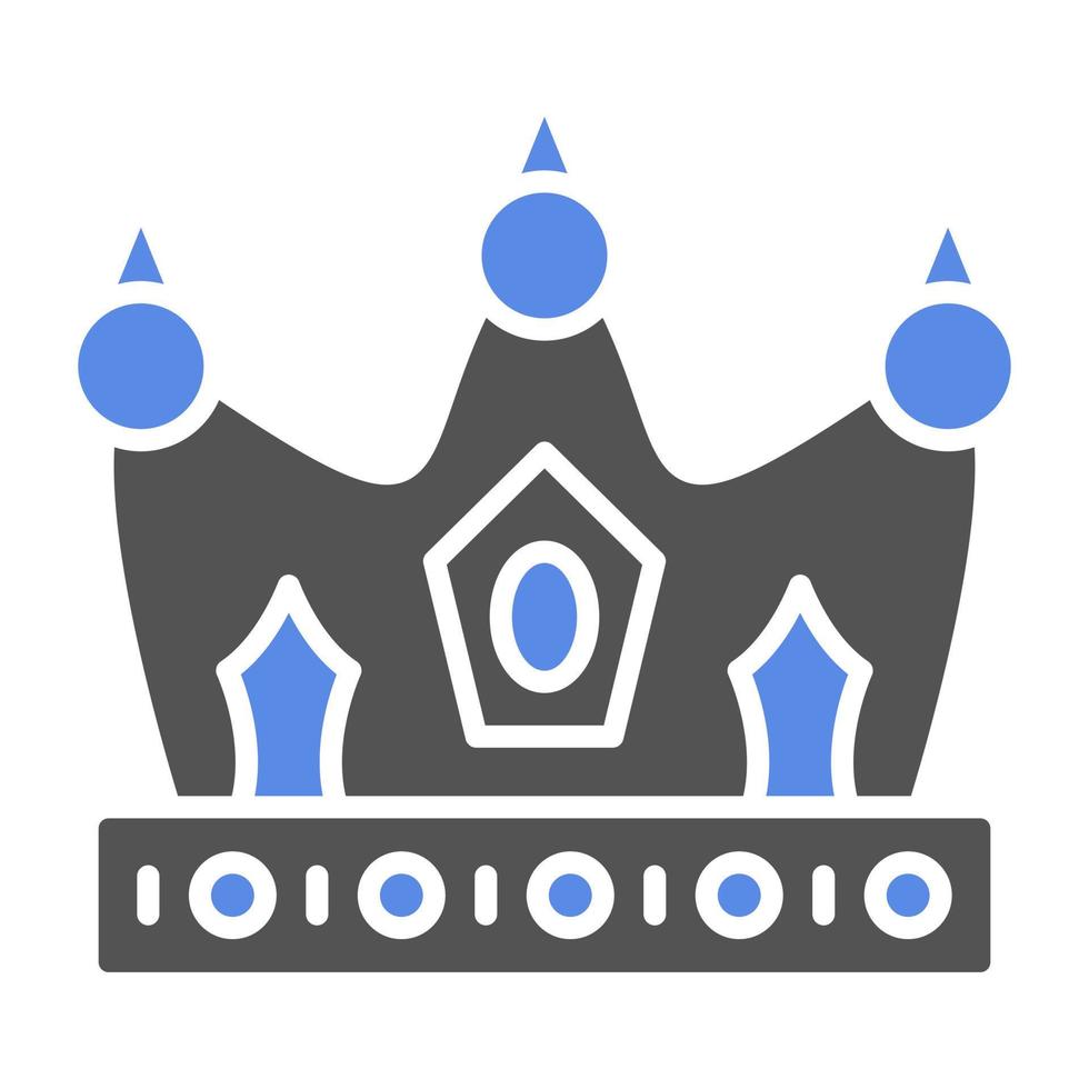 Rey corona vector icono estilo