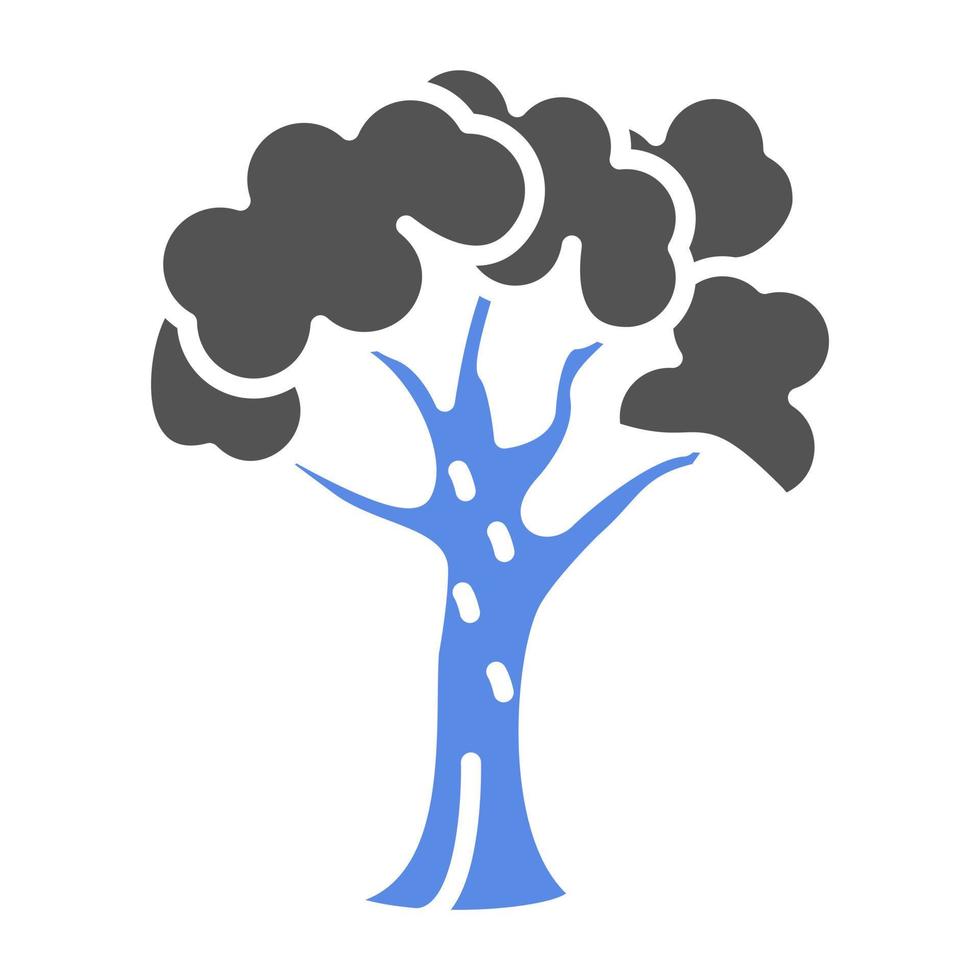 Deciduous Tree Vector Icon Style