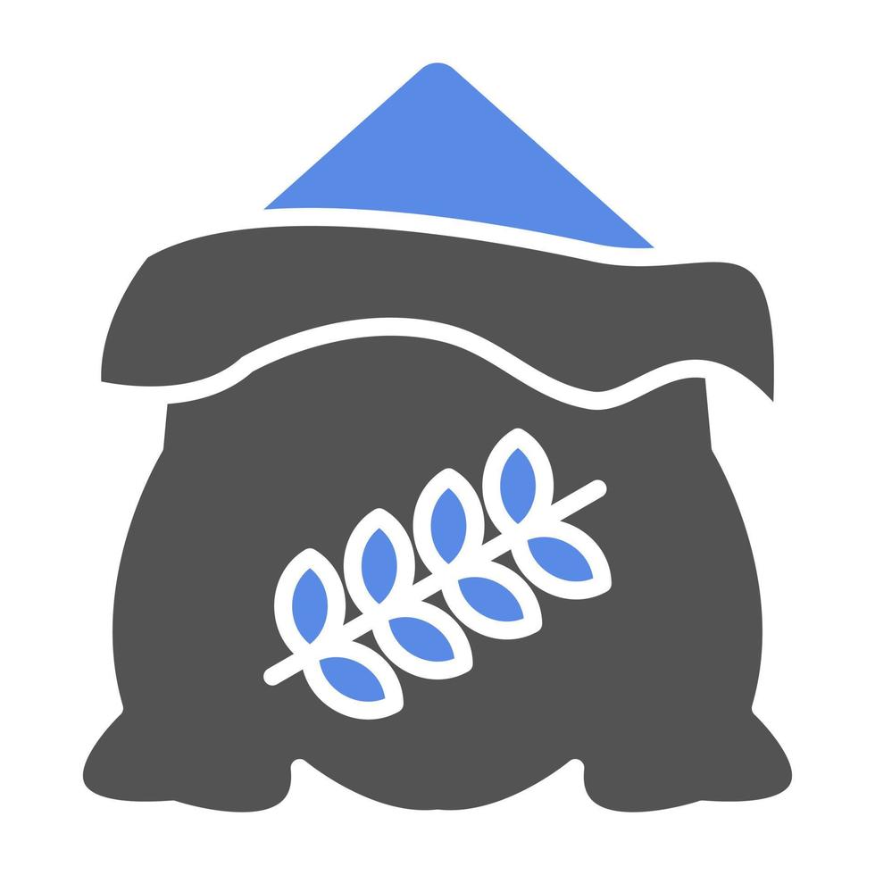 Wheat Sack Vector Icon Style