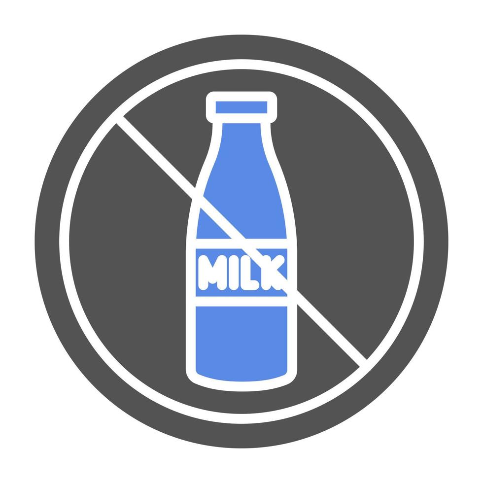 Lactose Free Vector Icon Style