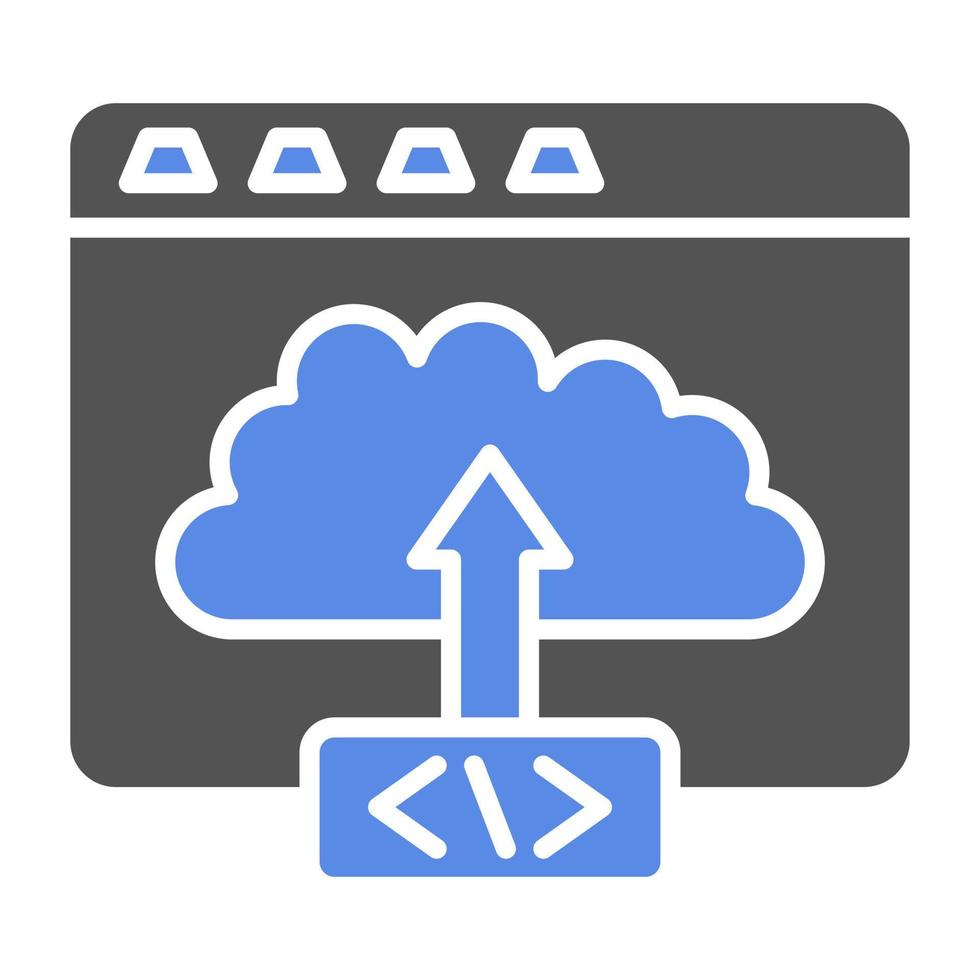 Code Deployment Vector Icon Style