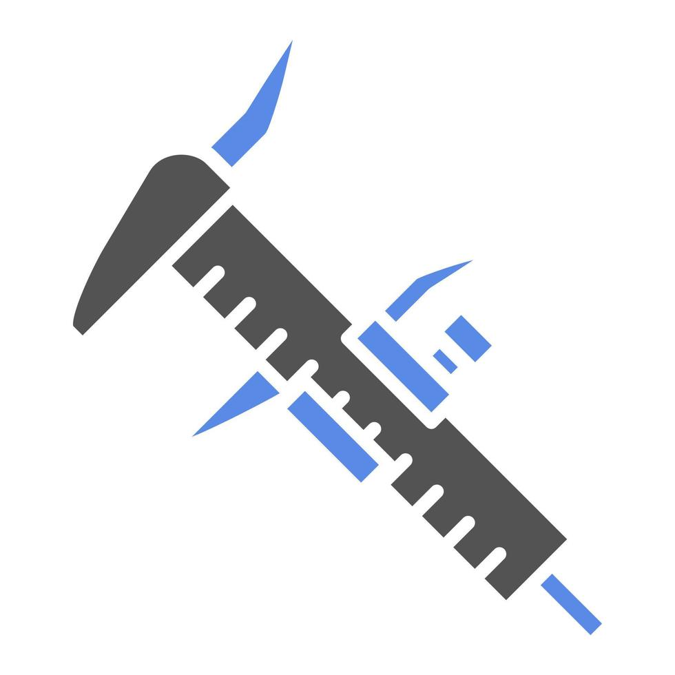 Vernier Caliper Vector Icon Style