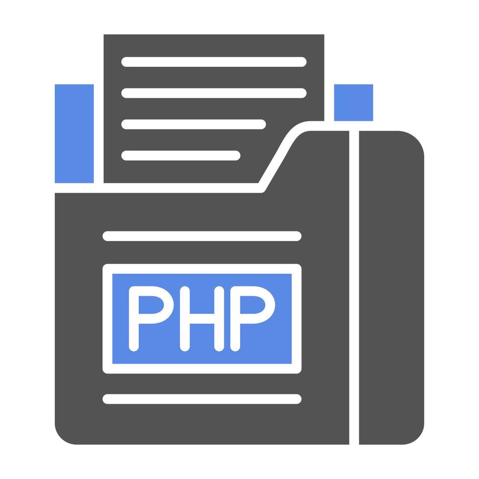 php archivo vector icono estilo
