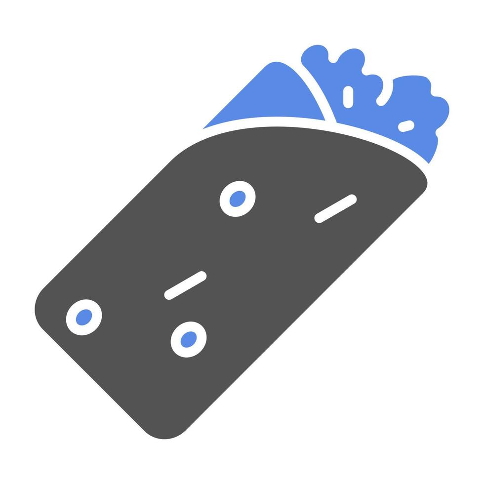Burrito Vector Icon Style