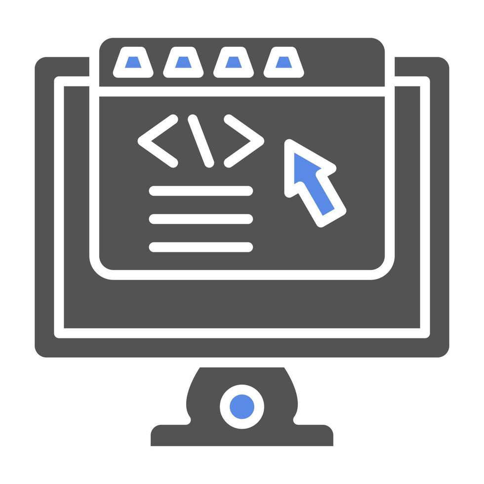 Frontend Development Vector Icon Style