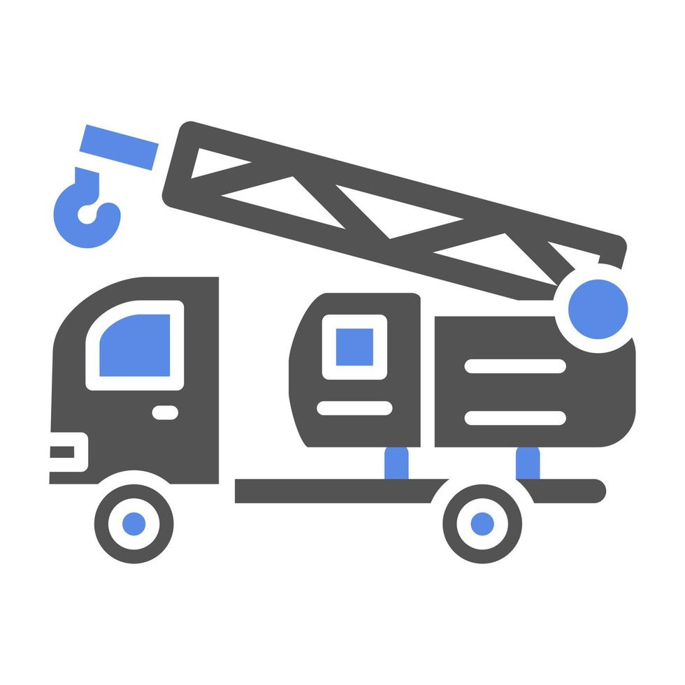 Crane Turck Vector Icon Style