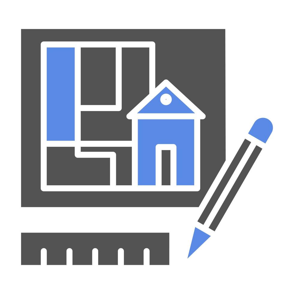 Technical Drawing Vector Icon Style