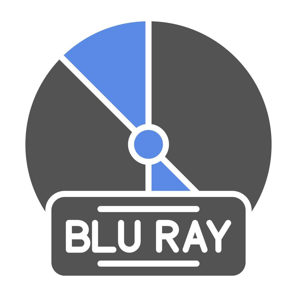 Blu Ray Vector Icon Style