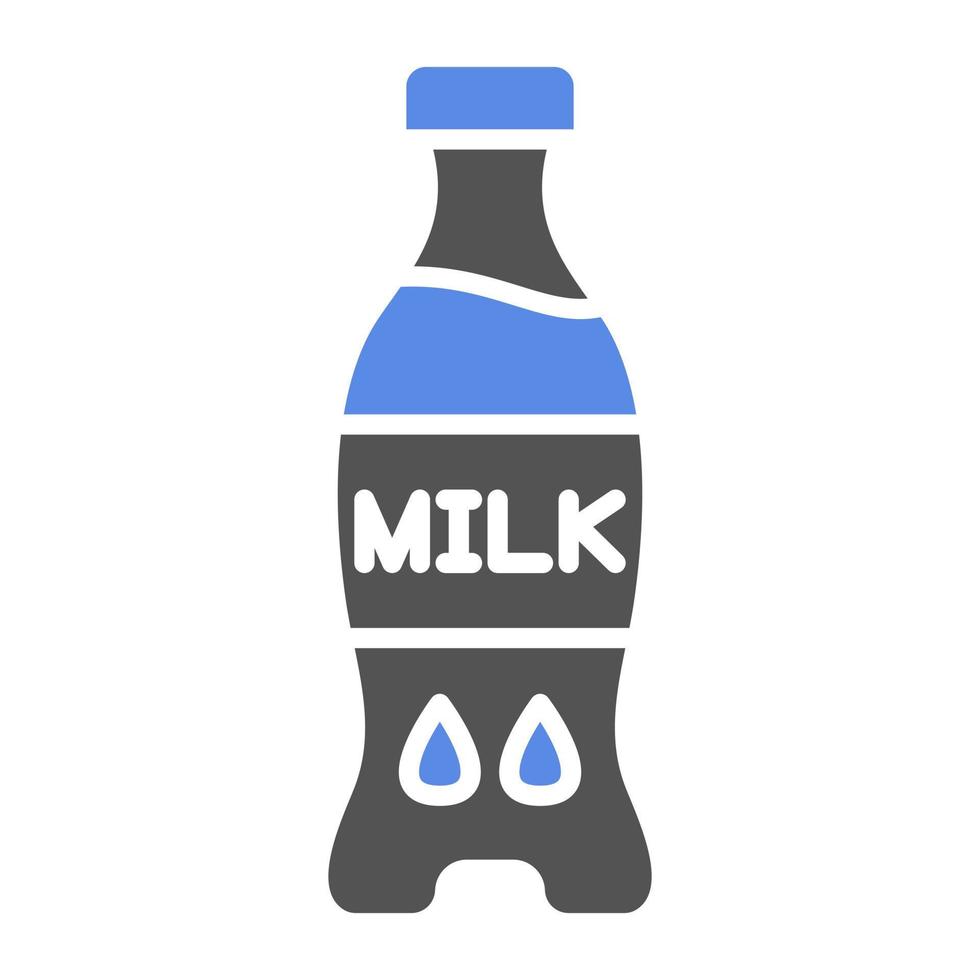 Milk Bottle Vector Icon Style