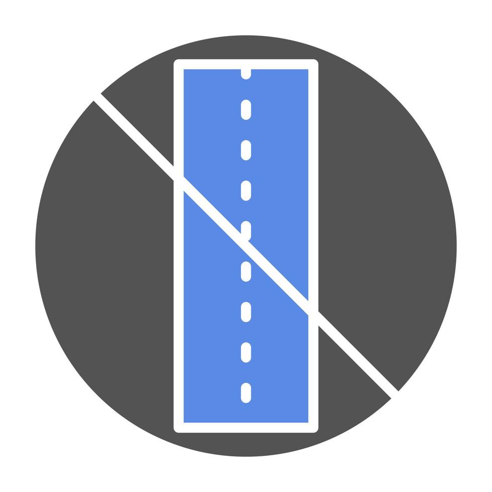 Sealed Road Vector Icon Style