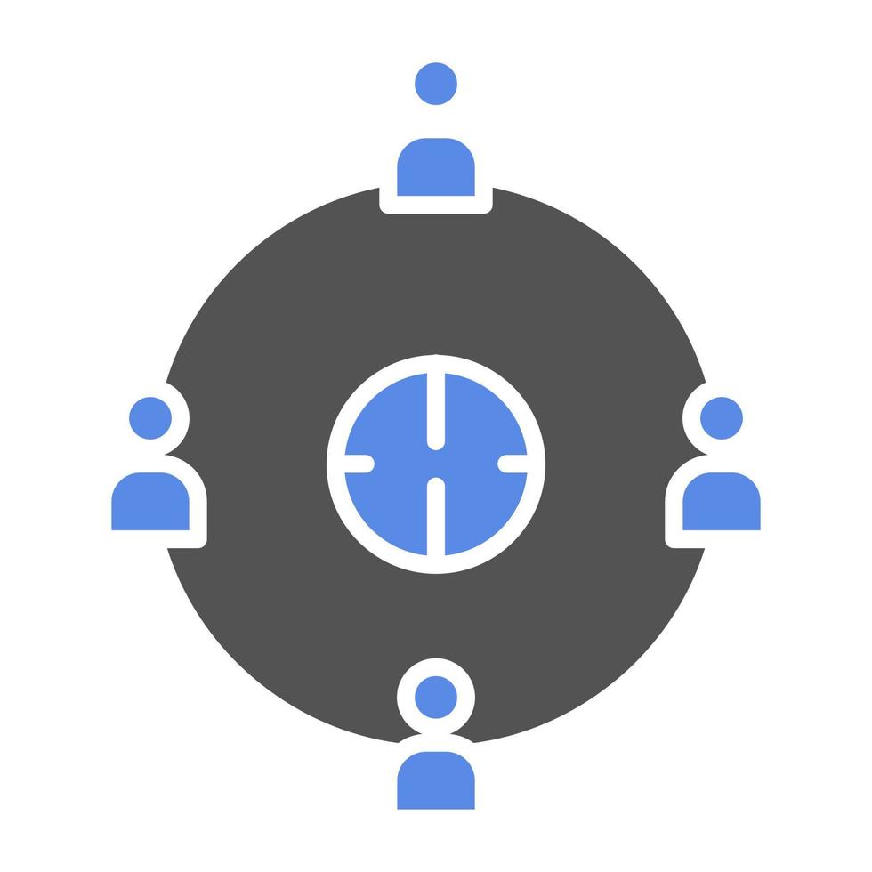 User Connection Vector Icon Style