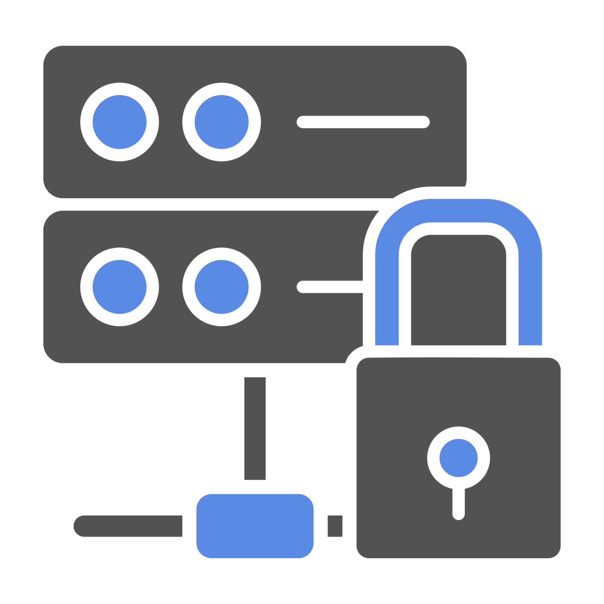 Database Lock Vector Icon Style 22407850 Vector Art at Vecteezy