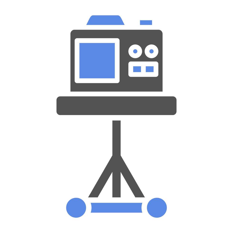 Tripod Camera Vector Icon Style