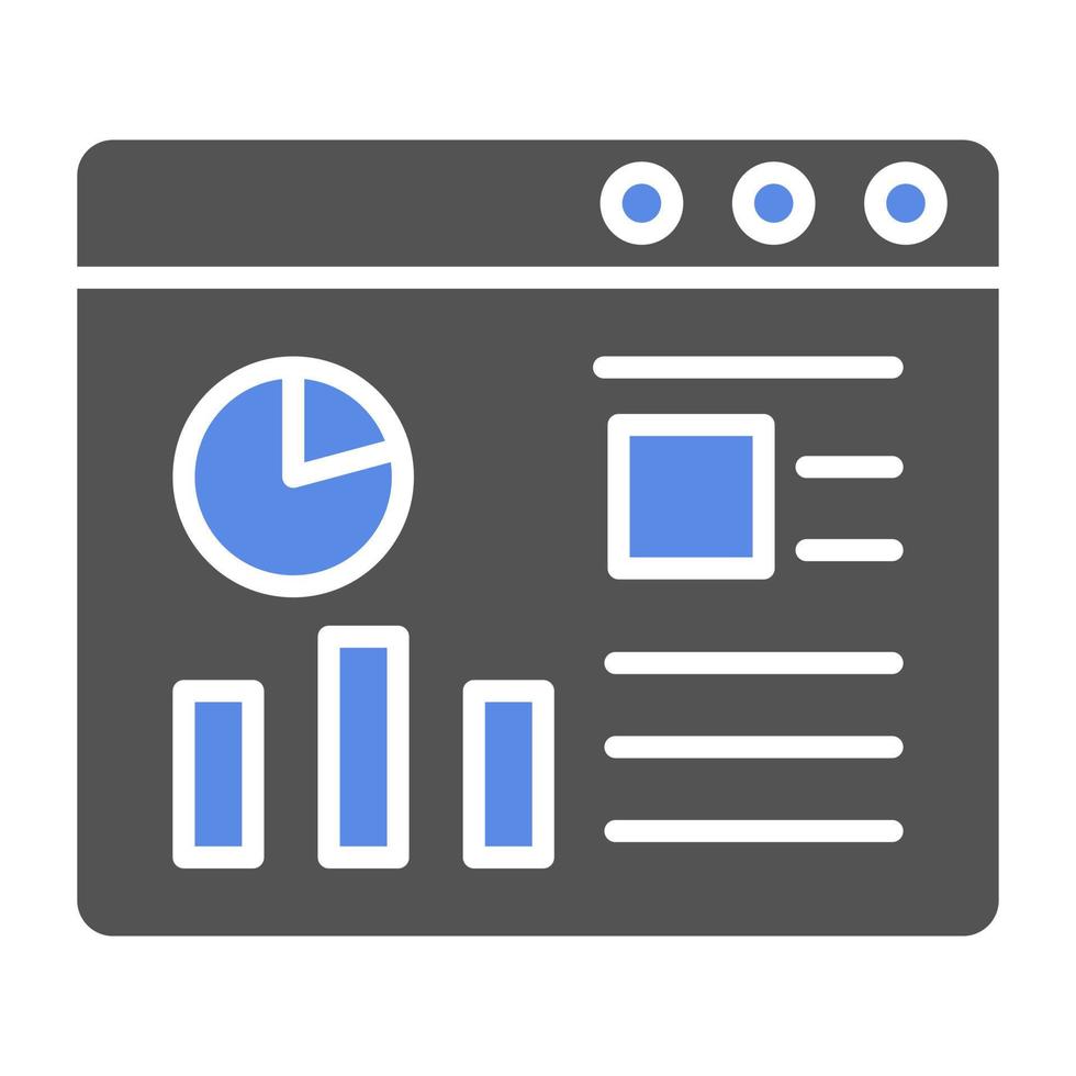 Website Dashboard Vector Icon Style
