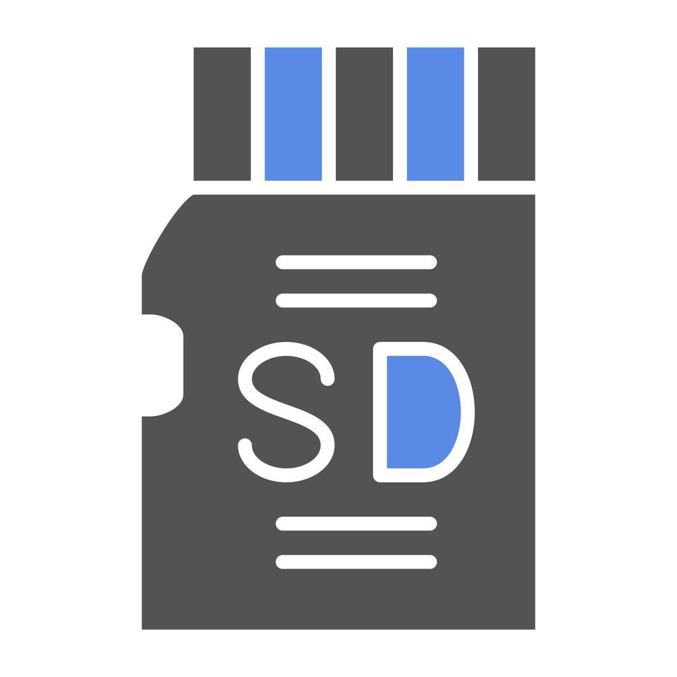 SD Card Vector Icon Style