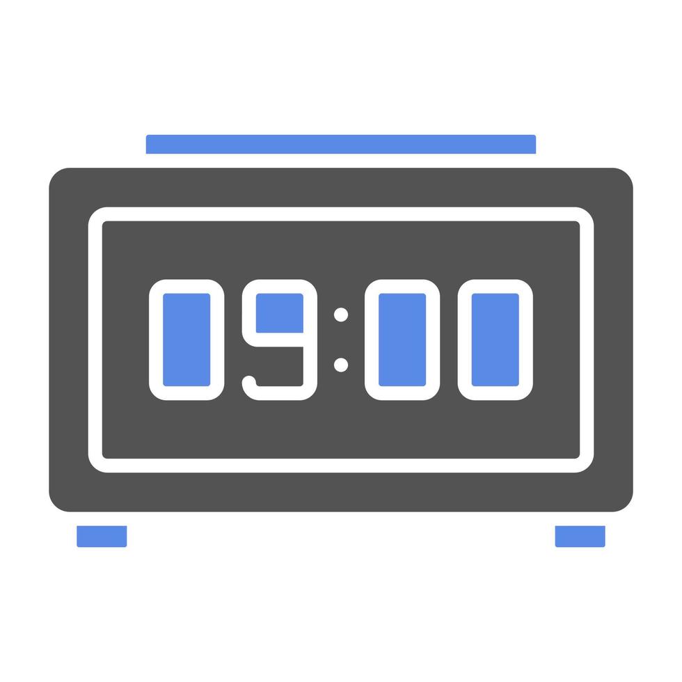 Digital Clock Vector Icon Style