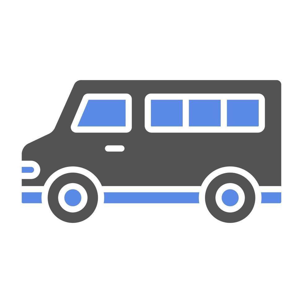Minivan Vector Icon Style