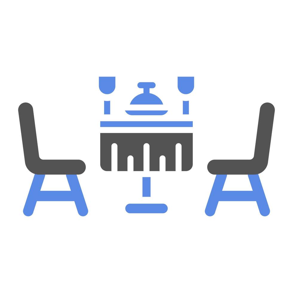 Food Table Vector Icon Style