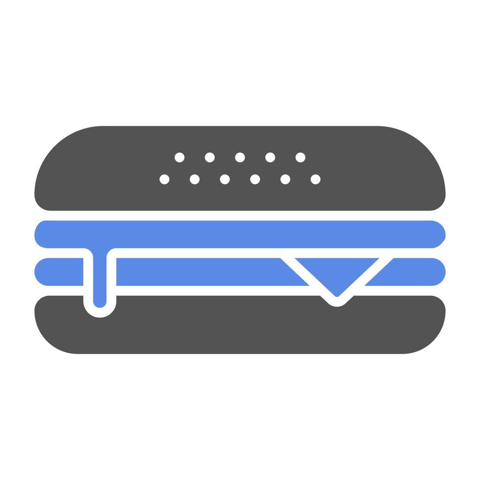 Cheese Burger Vector Icon Style 22408085 Vector Art at Vecteezy