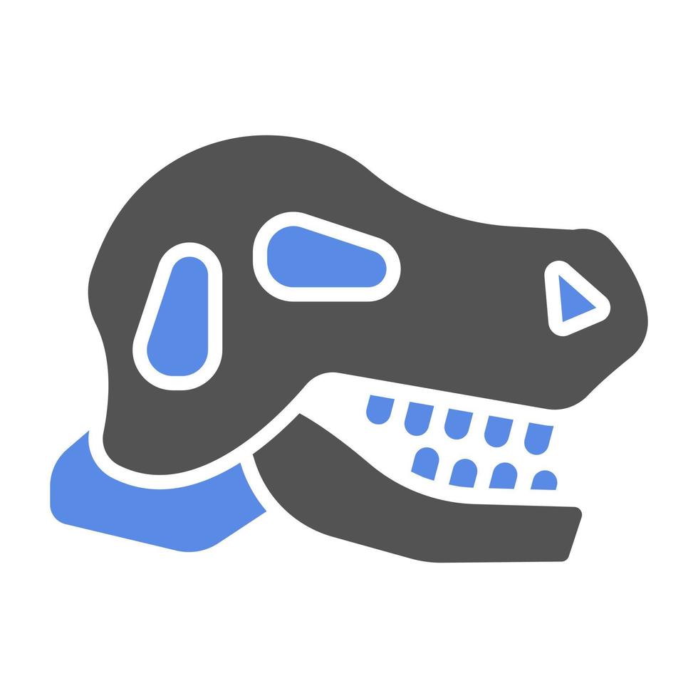 dinosaurio fósil vector icono estilo