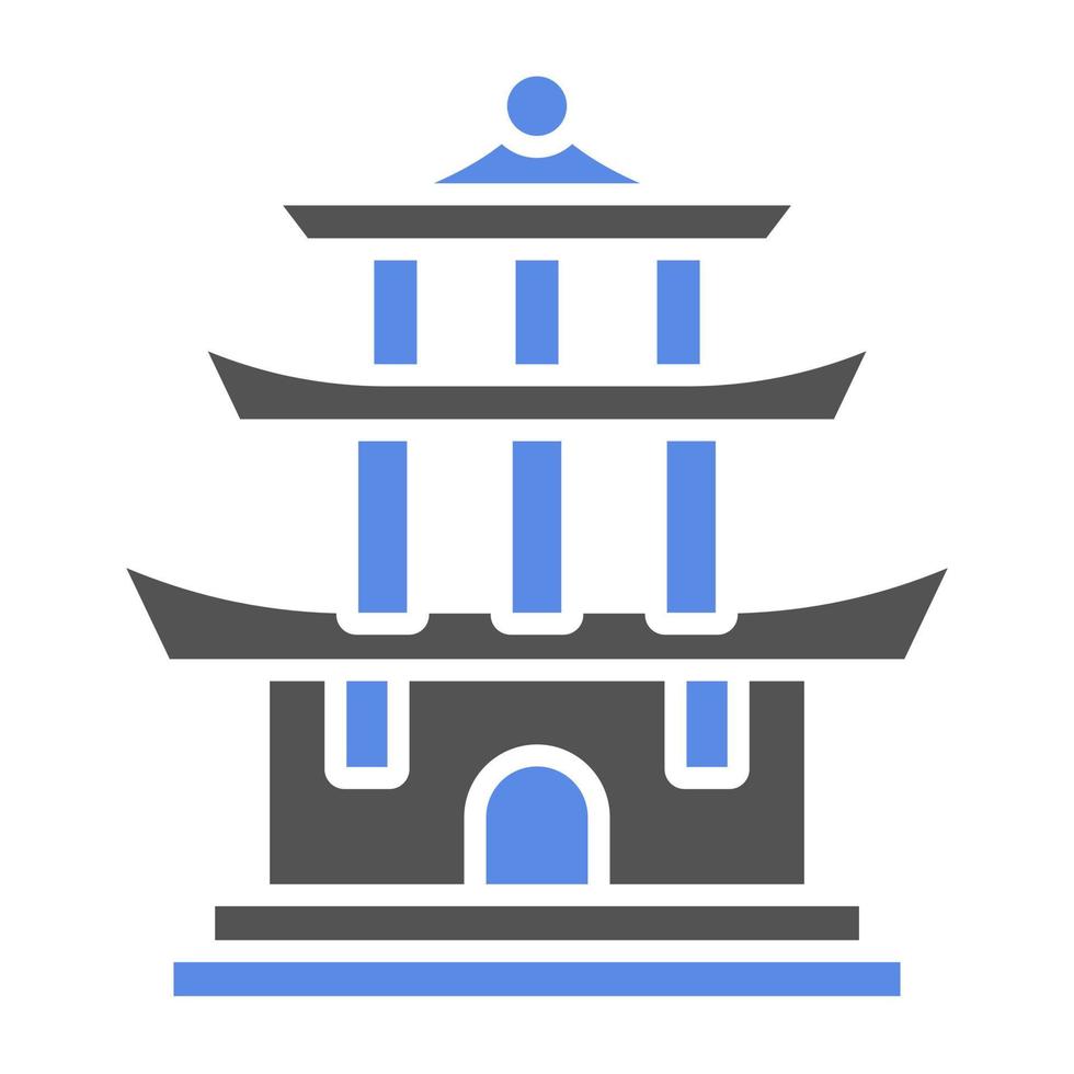 Pagoda Vector Icon Style