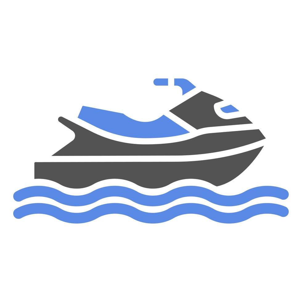 Jet Ski Vector Icon Style