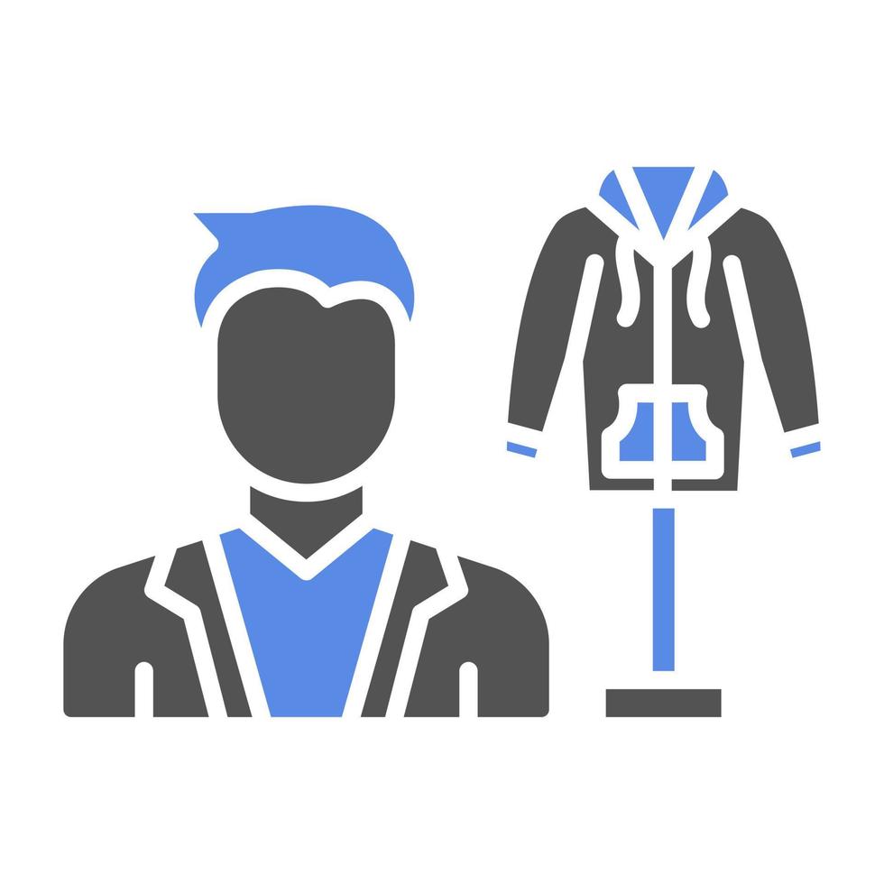 Fashion Stylist Male Vector Icon Style