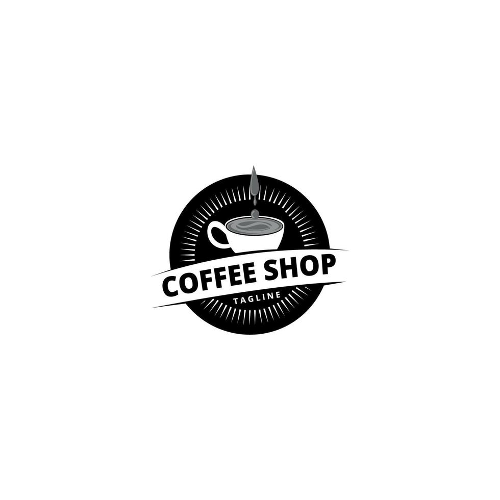 Coffee cup Logo Template vector icon design. Espresso. Black coffee icon. Vector