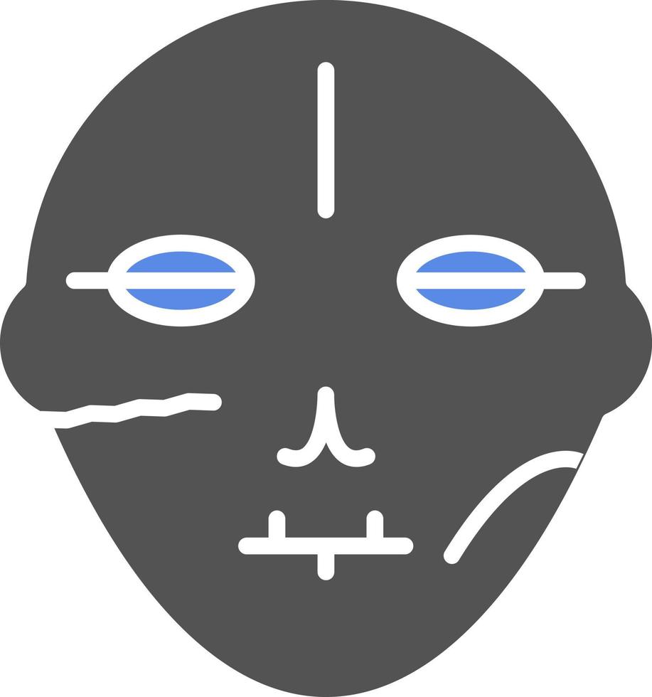 Monster Face Vector Icon Style