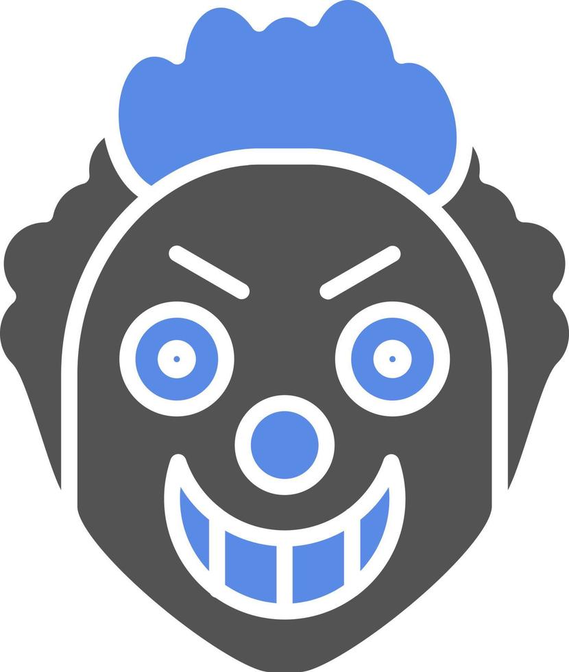 Scary Clown Vector Icon Style