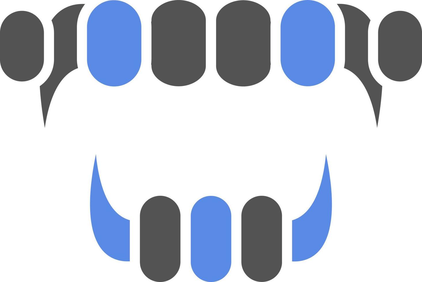 Demon Mouth Vector Icon Style