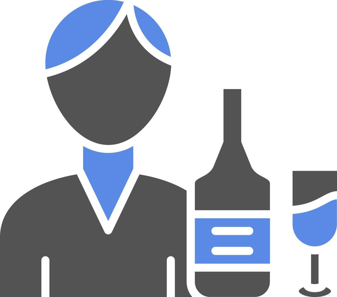 Bartender Vector Icon Style