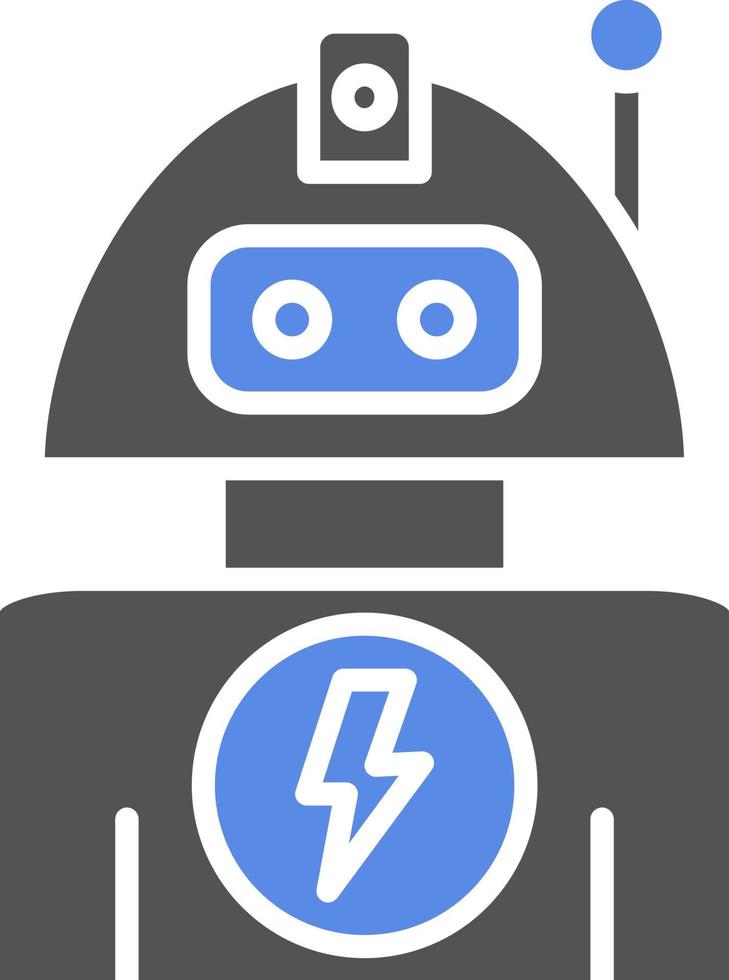 robot vector icono estilo