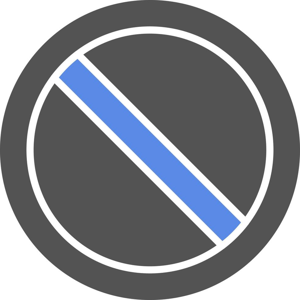 prohibido vector icono estilo