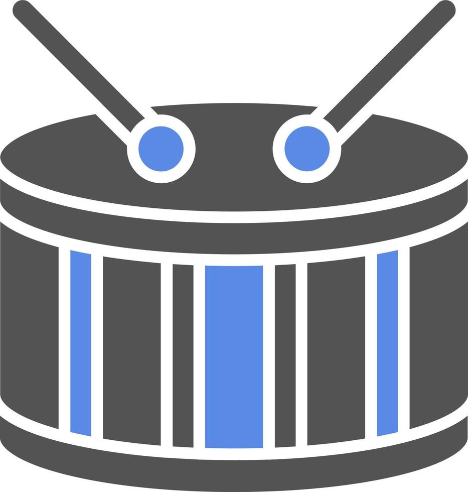 tambor vector icono estilo