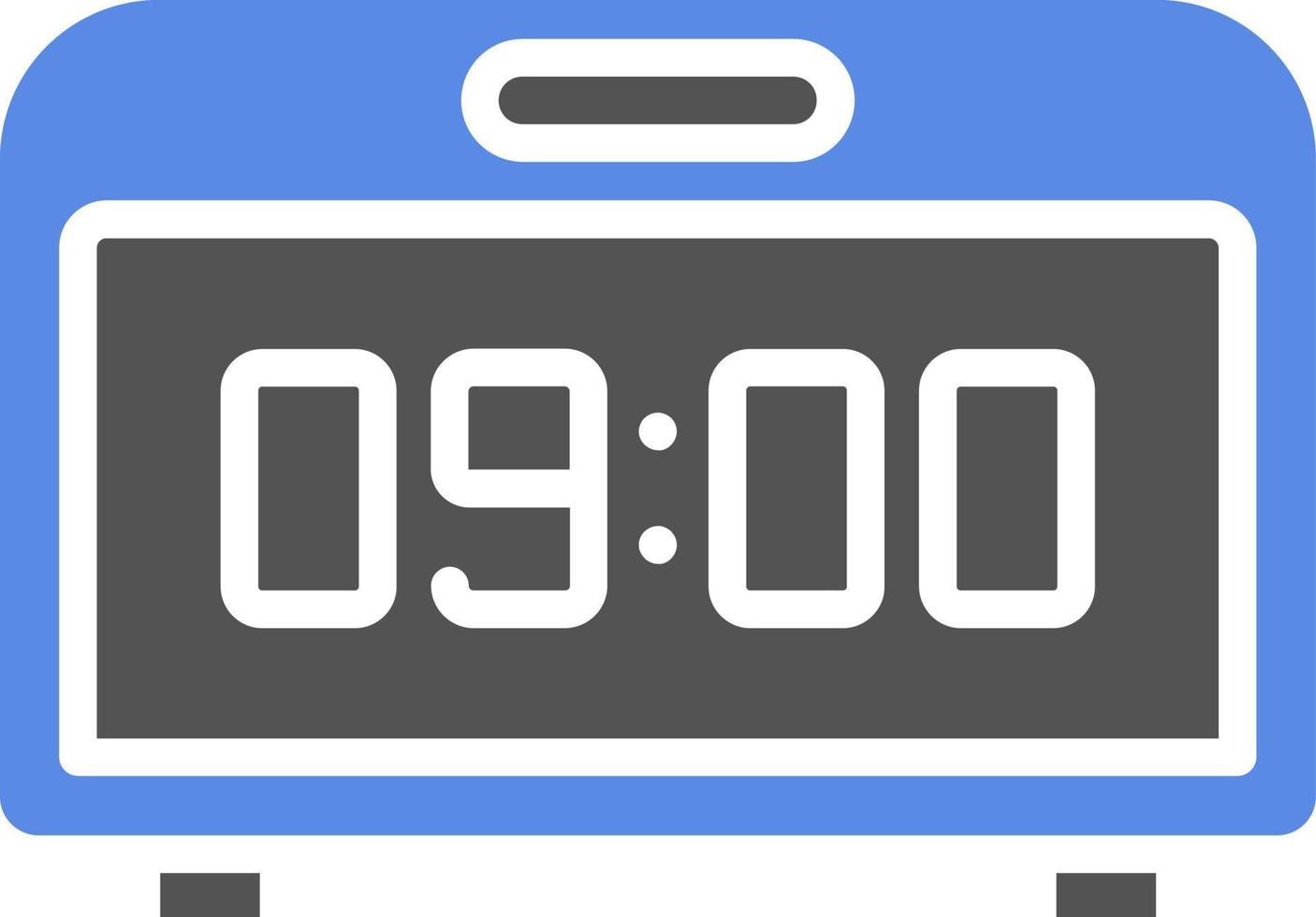 Digital Clock Vector Icon Style