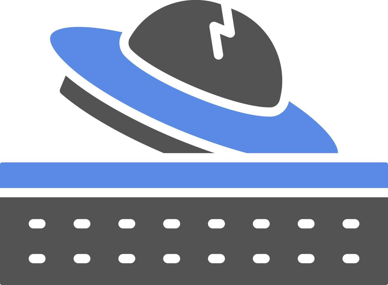 Spaceship Crash Vector Icon Style