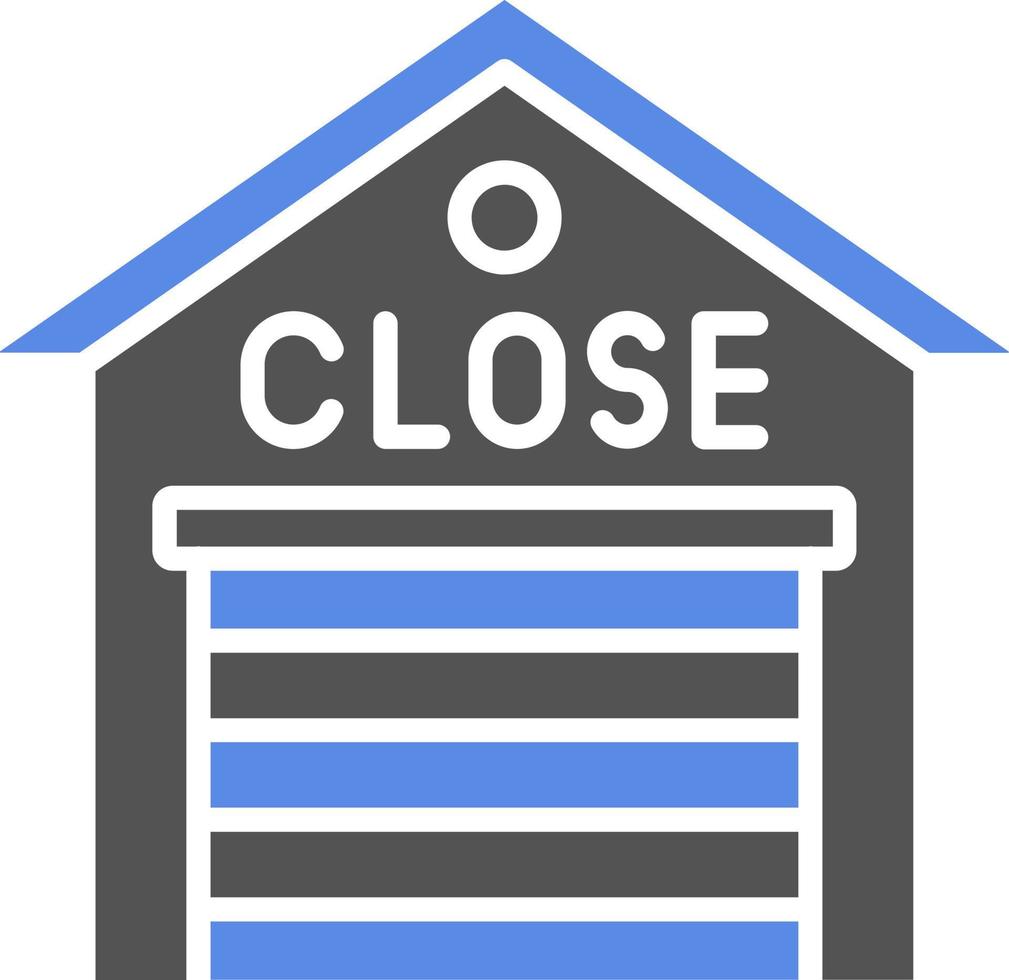 Warehouse Closed Vector Icon Style