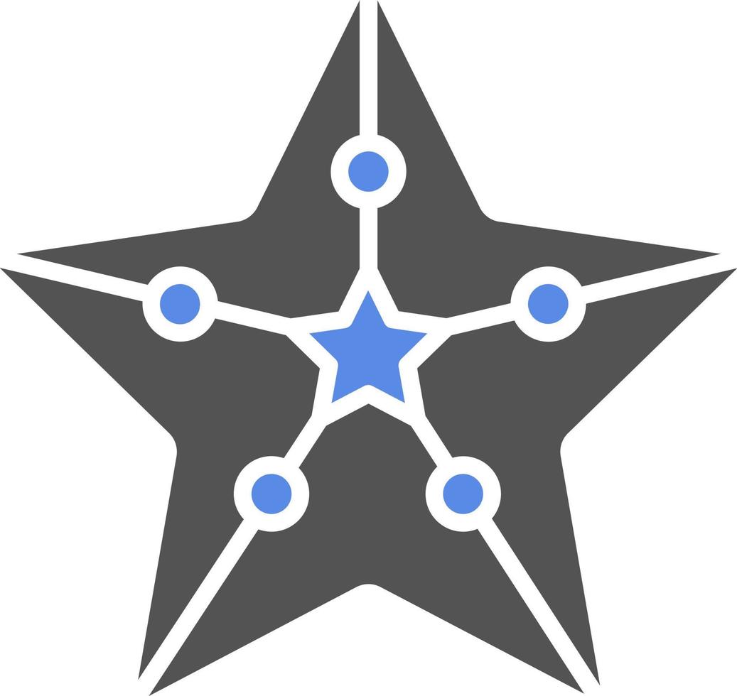 estrella de mar vector icono estilo