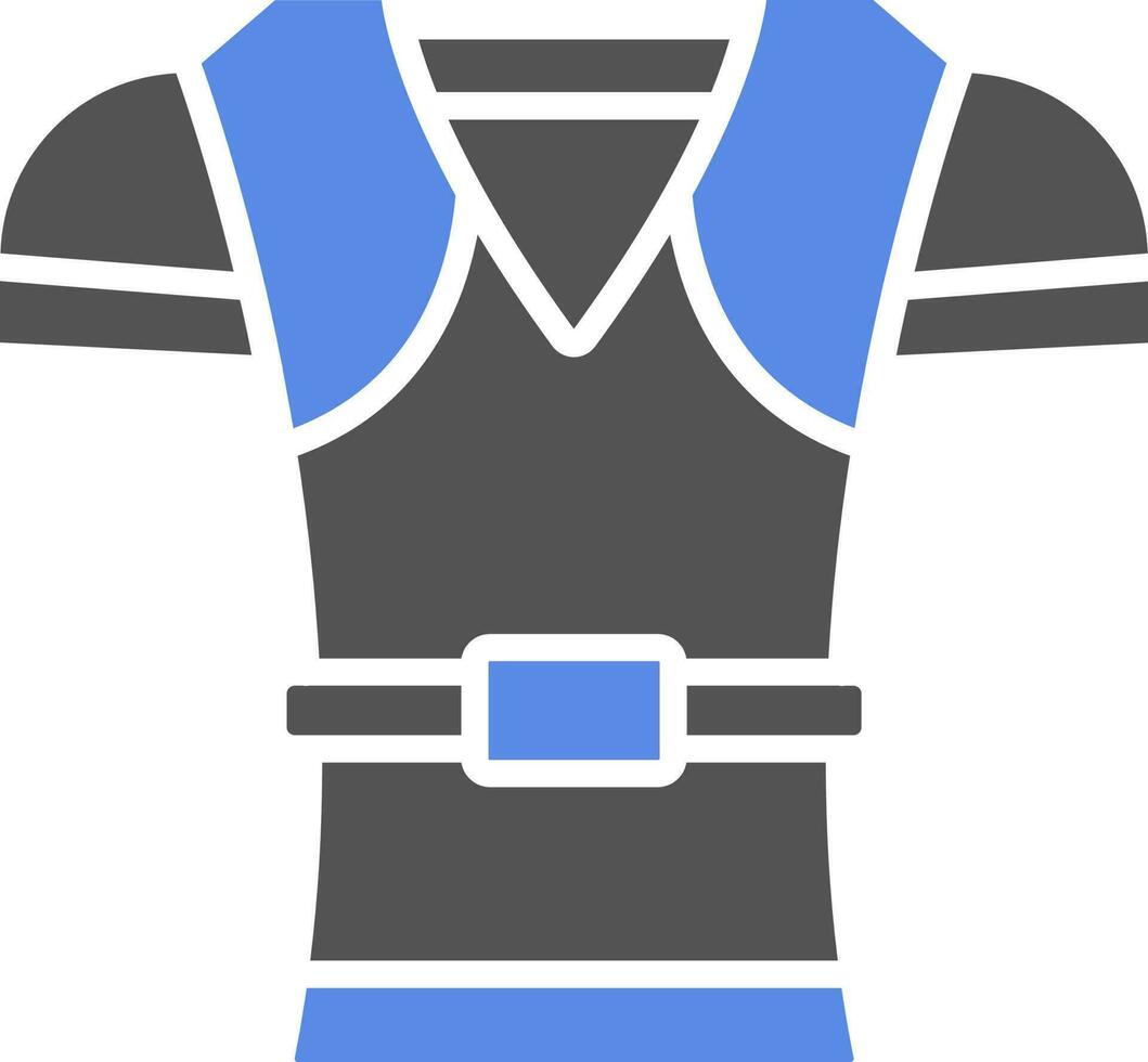 rugby armadura vector icono estilo