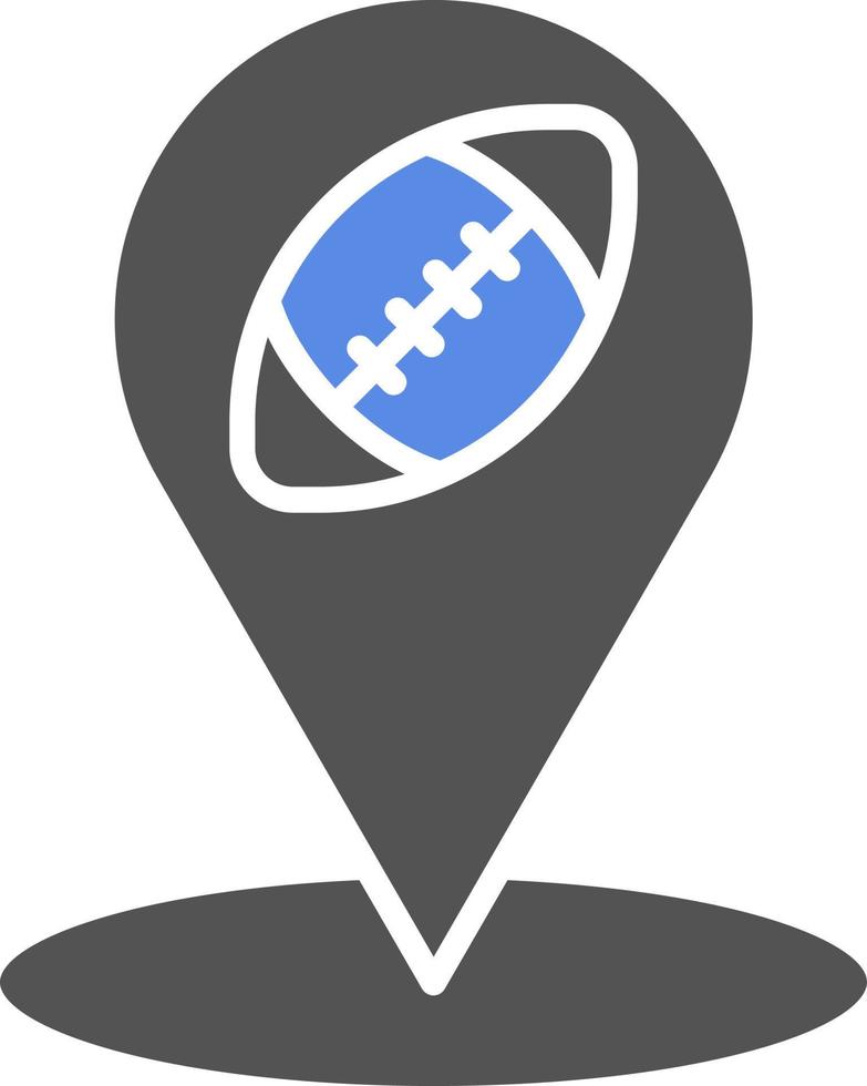 Rugby Location Vector Icon Style