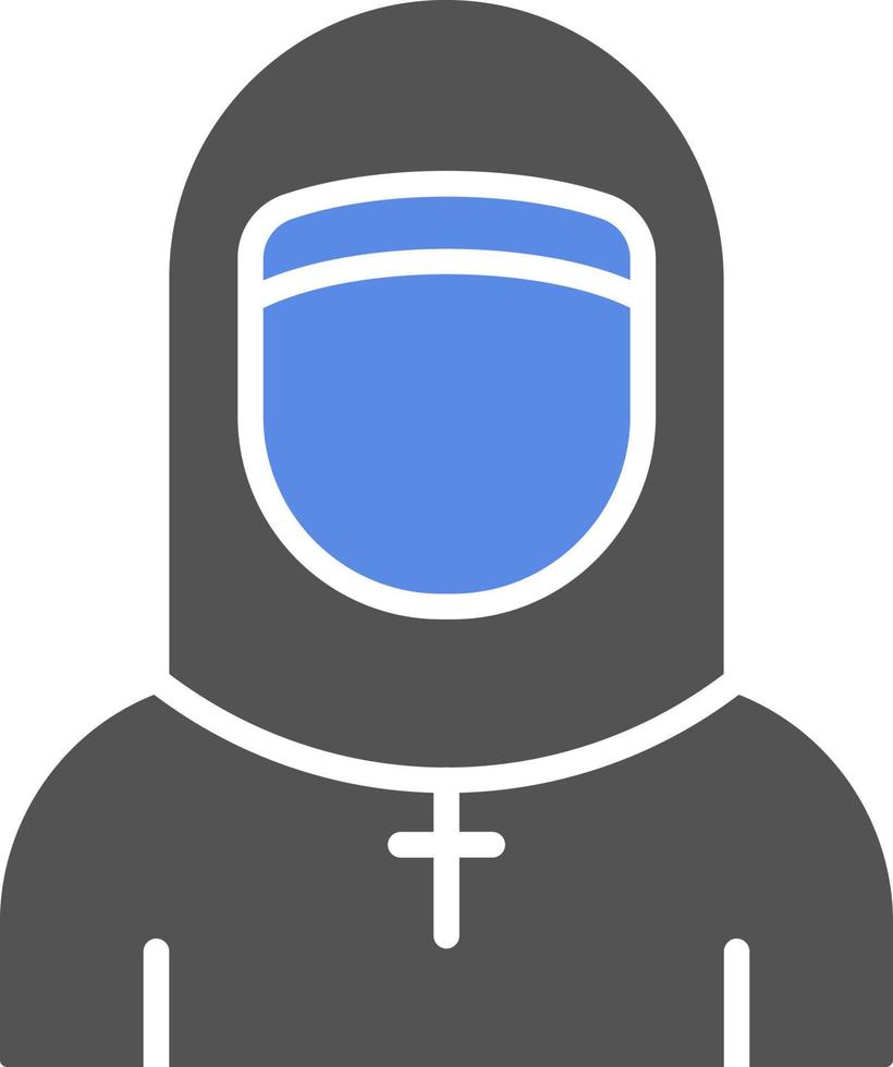 Nun Vector Icon Style