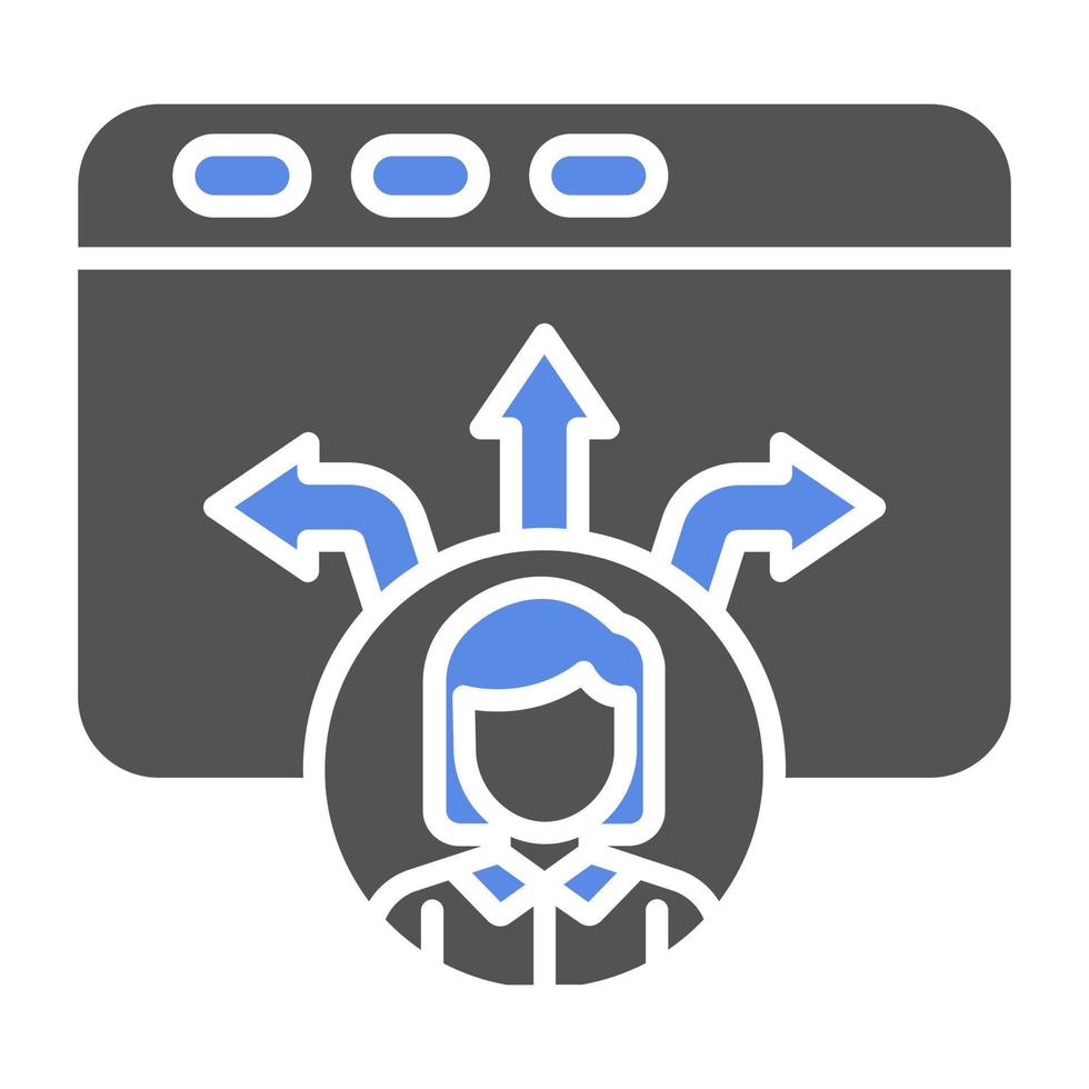 Decision Making Process Vector Icon Style