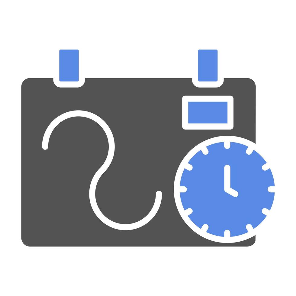 Flexible Schedule Vector Icon Style